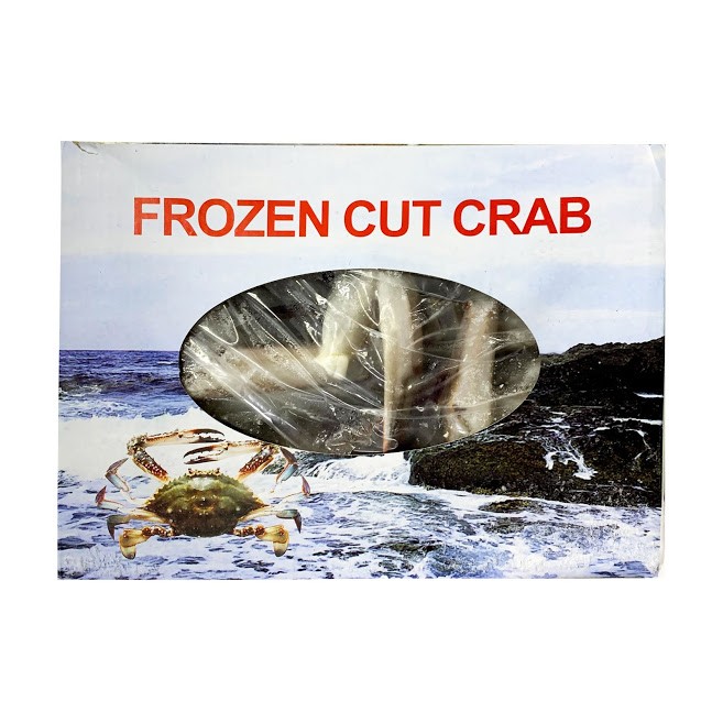 Frozen cut crab
